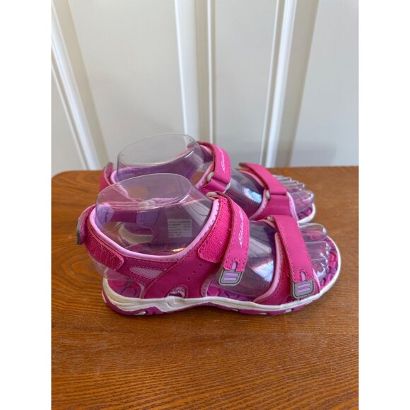Eddie Bauer Youth Girl's Adjustable Strap River Sandals Cascadia Pink Size 2 - Picture 9 of 15